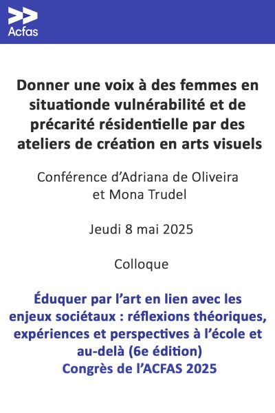 Conférence à l'ACFAS 2025 2